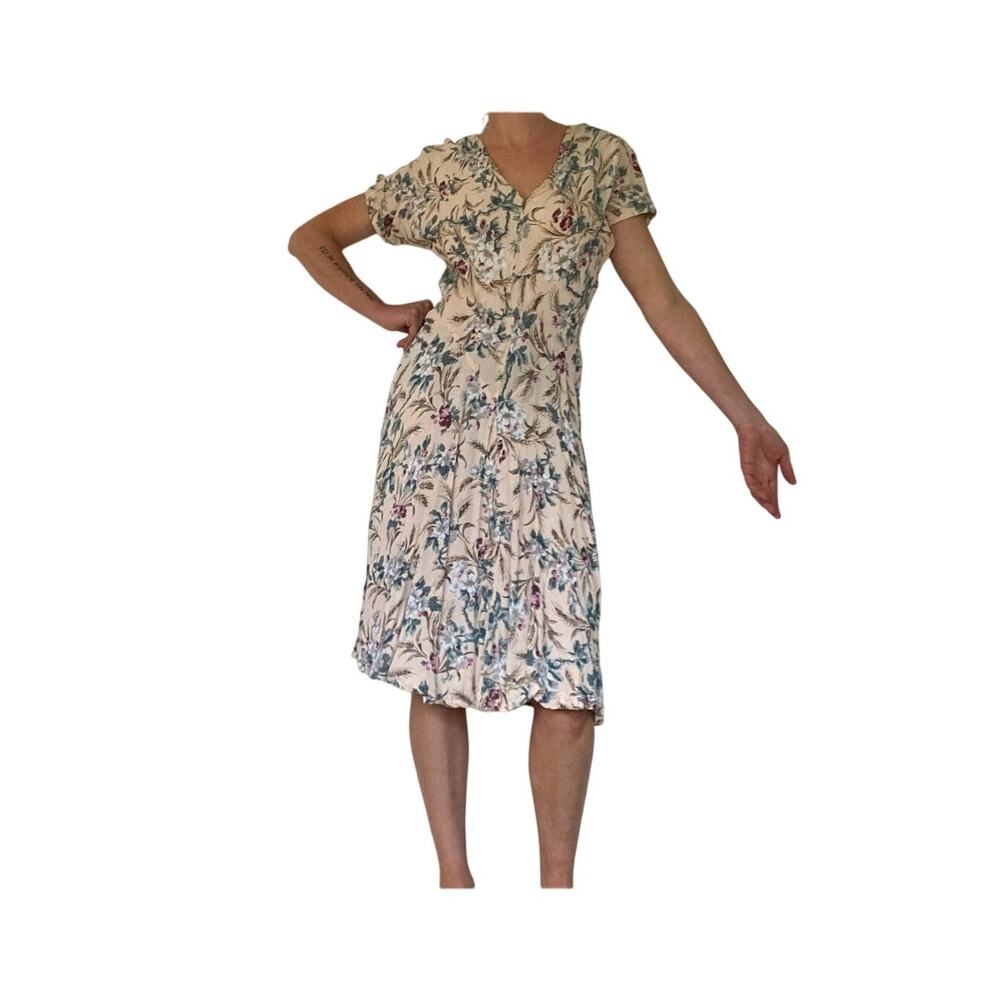Y2K Vintage 1990's Rayon Lightweight Sun Dress
